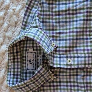 Southern Tide Men's Small Green Blue Purple Classic Cotton Shirt